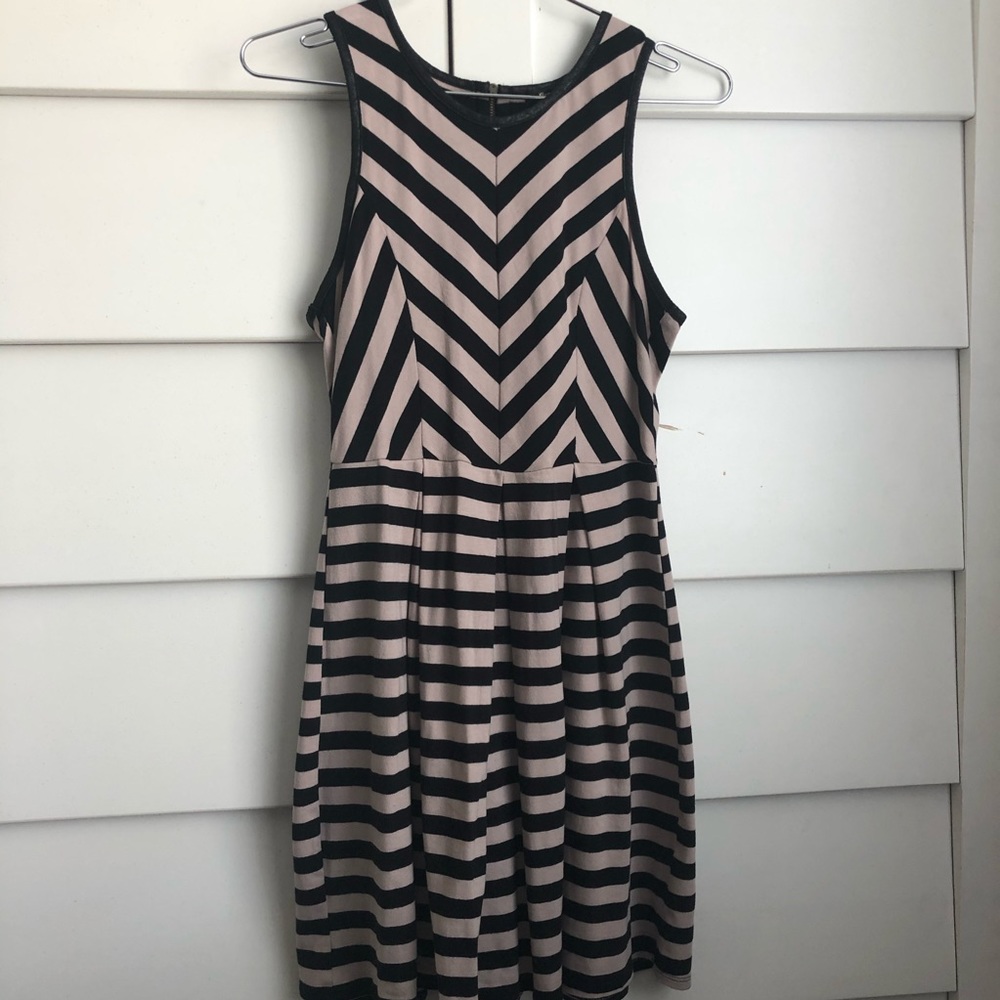 Max & Riley Flair Chevron Dress